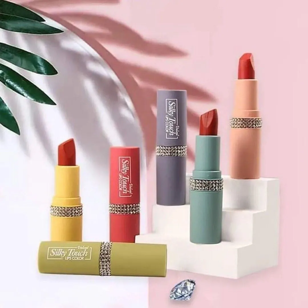 6pcs Heng Fang Diamond Matte Lipstick Set Waterproof & Long-lasting