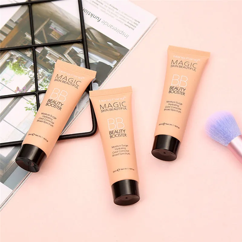 Bb Cream Full Cover Face Base Liquid Foundation Makeup Waterproof Long
