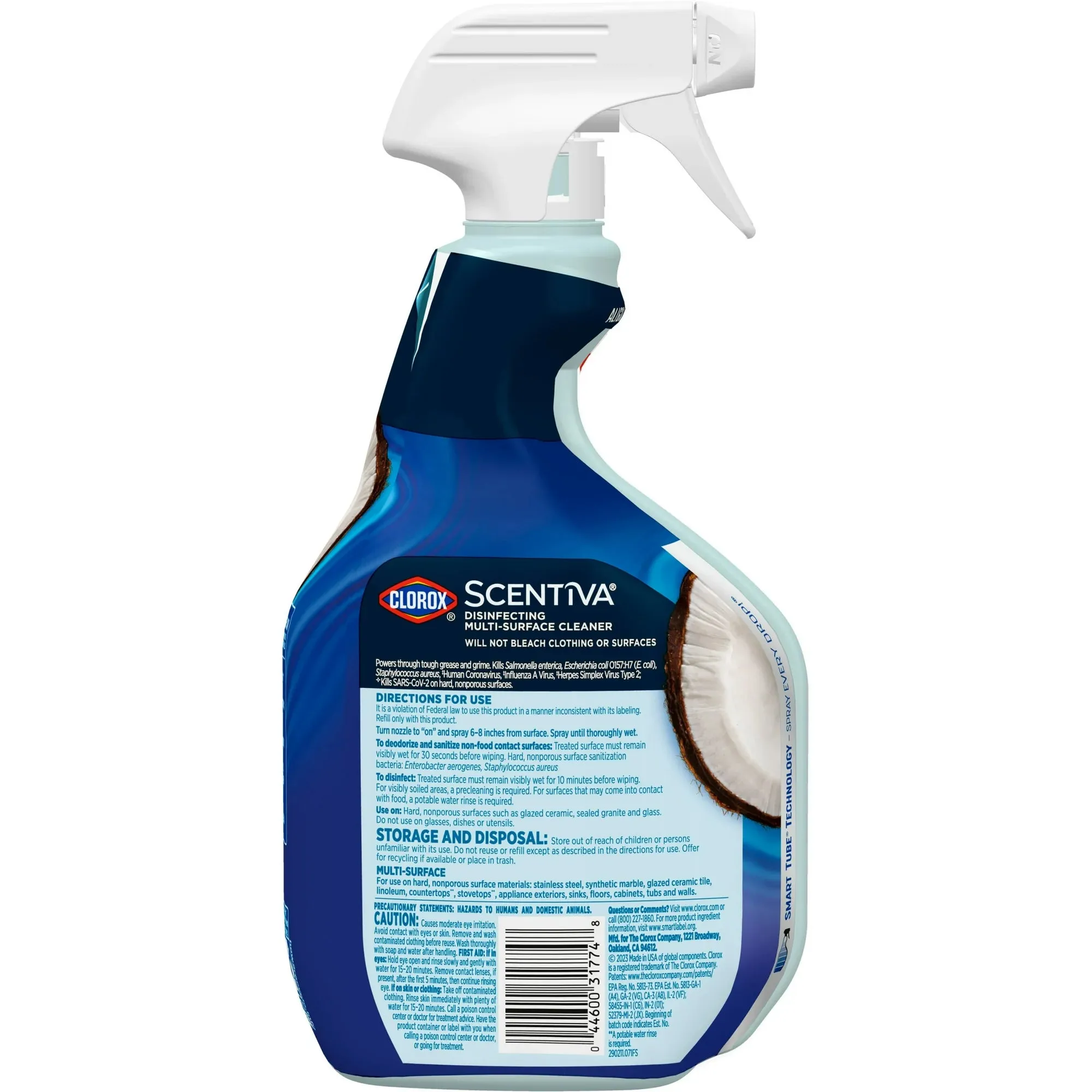 Clorox Scentiva Multi Surface Cleaner Spray, Pacific Breeze and Coconut, 32 fl oz