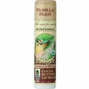 Cocoa Butter Lip Balm Vanilla Bean .25oz by W.S Badger Company