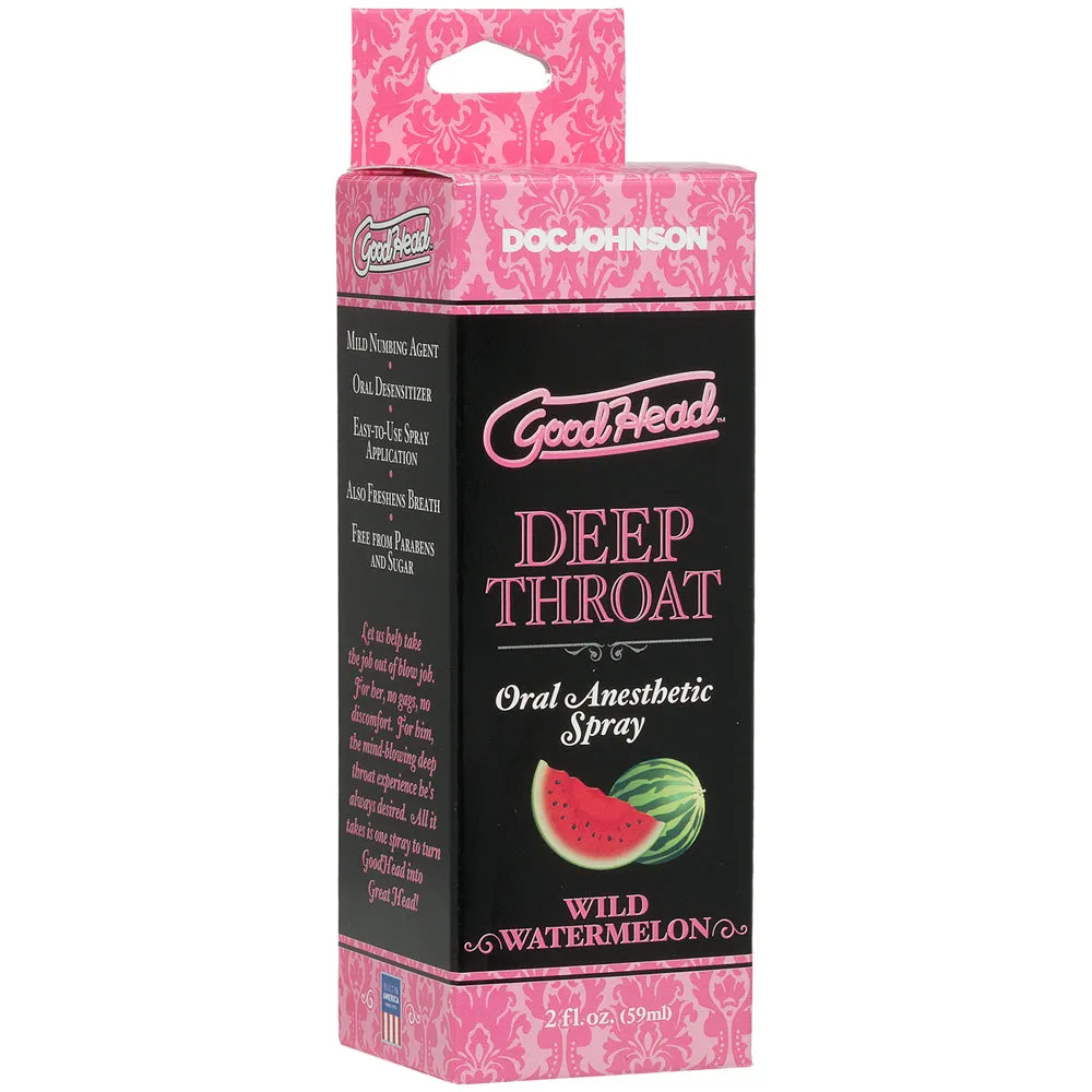 GoodHead Deep Throat Flavoured Oral Anaesthetic Spray