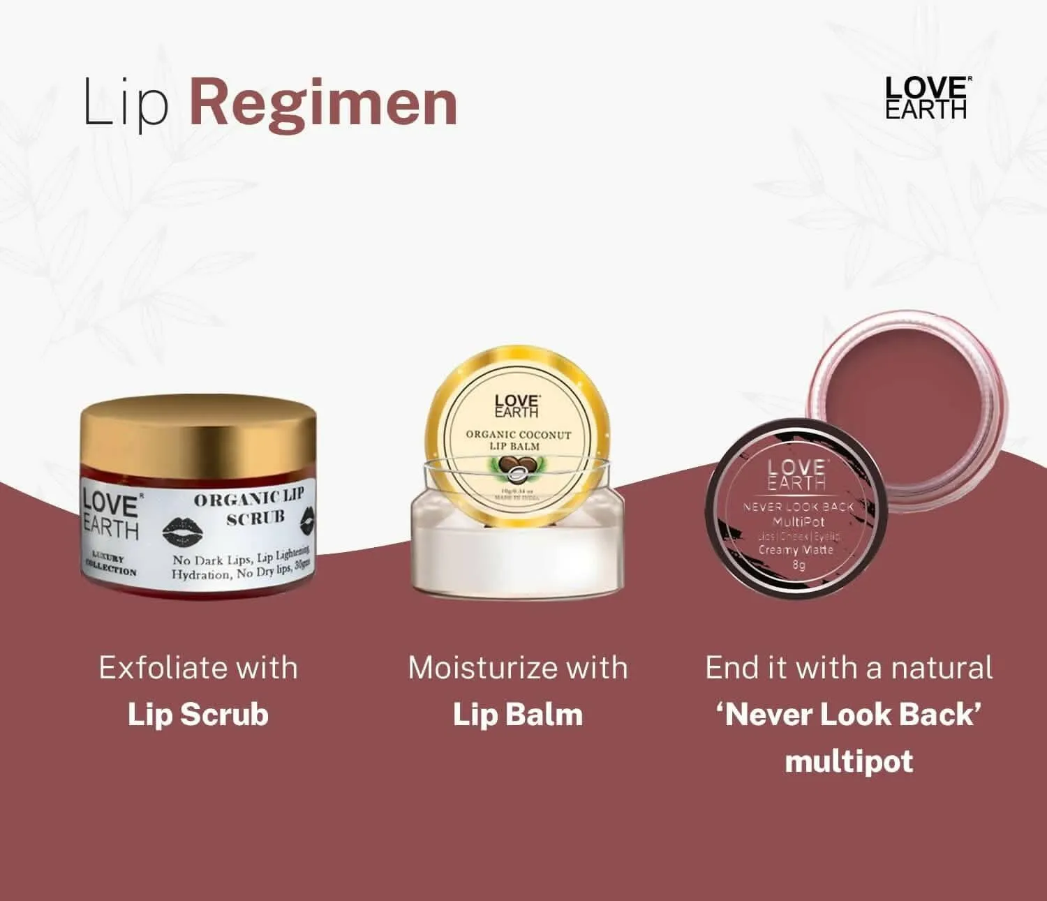 Love Earth Lip Tint & Cheek Tint Multipot (Ruby Pink)