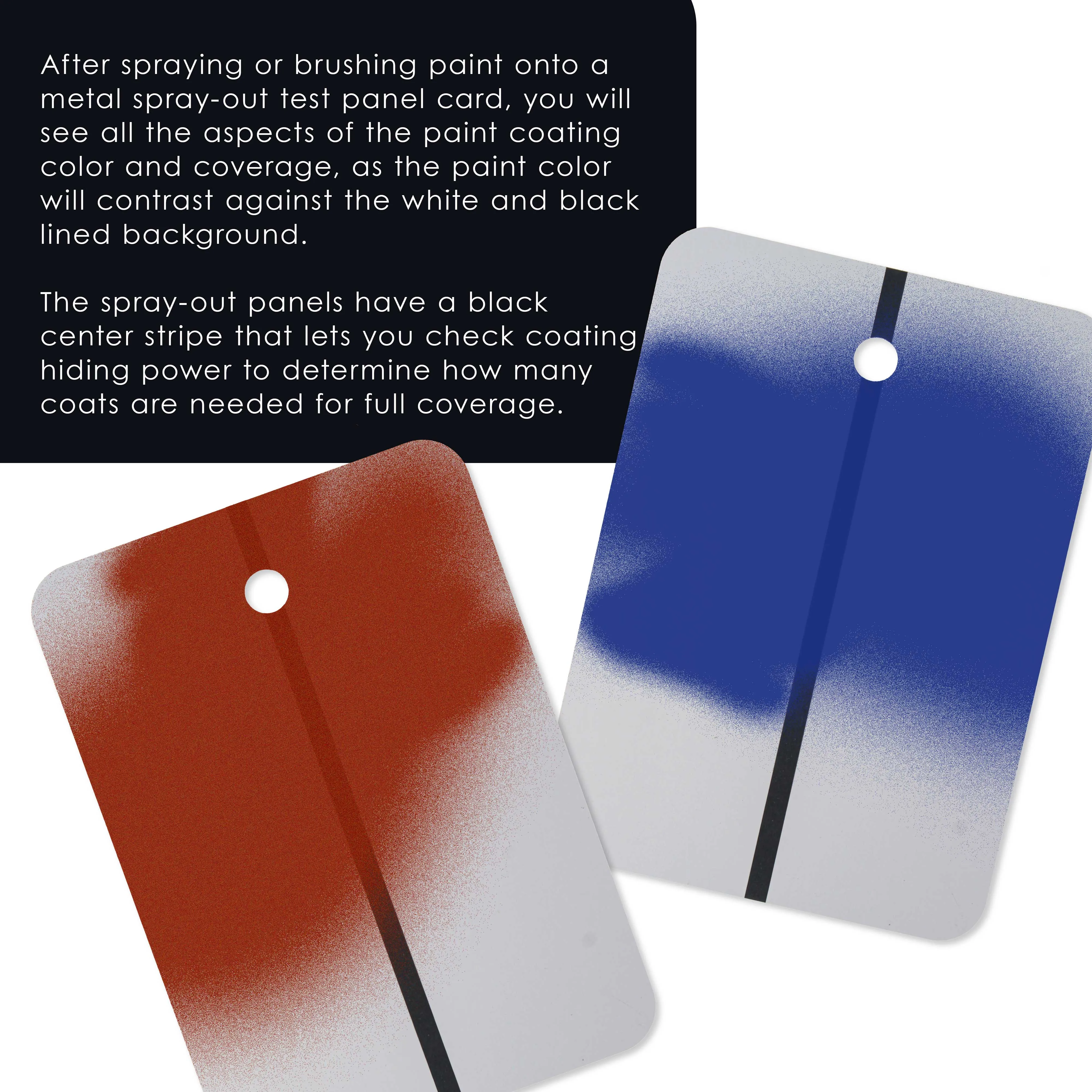 Master Elite Paint Color Matching Spray Out Metal Panel Cards (Pack of 50, White) - Test Coverage, Sheen, Metallic Flow - Check Color Match Accuracy
